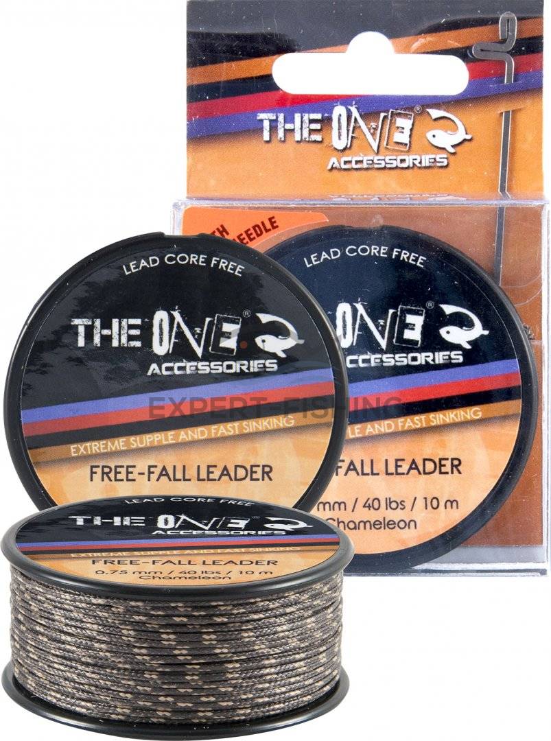 THE ONE FREE FALL LEADER MATERIAL 10m 0.75mm 40lb SILT
