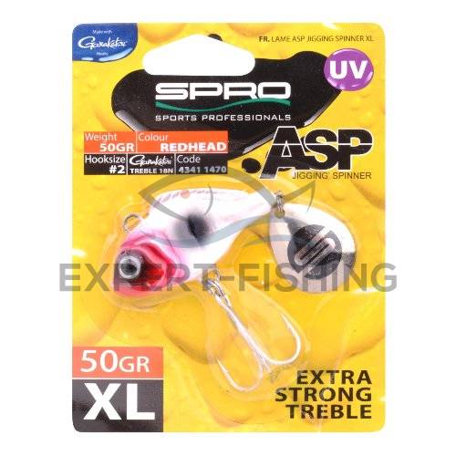 ASP SPINNER UV XL 35gr PENTRU AVAT/SOMN RED HEAD