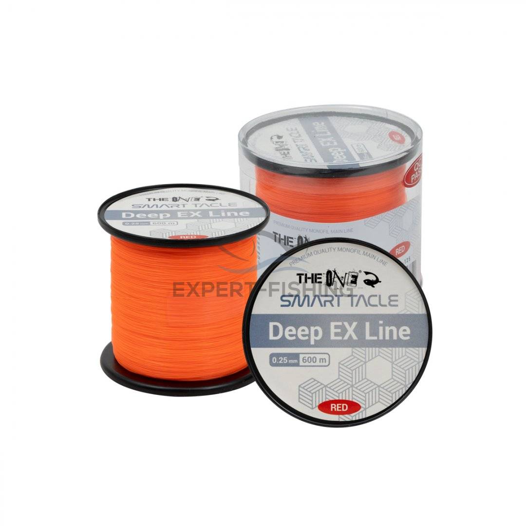 THE ONE DEEP EX LINE SOFT RED 0.22mm 600m 7.8kg