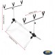 ROD-POD CRAP ALUMINIU 3 POSTURI LINEAEFFE