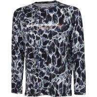 BLUZA PROTECTIE UV SAVAGE GEAR NIGHT BLACK WATERPRINT MARIME S