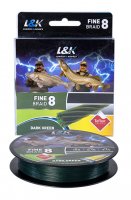 L&K FINE BRAID 8 0.25mm 150m 18.2kg DARK GREEN